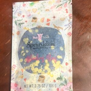 Pink Zebra Sprinkles Blending Bag - Blue and Yellow